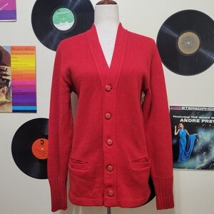 BPC Bristol Products | 70s Vintage Red Cardigan
